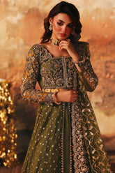 3-PC Embroidered Net Pishwas Suit stm-5-03